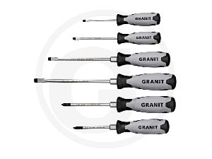 GRANIT BLACK EDITION Juego de destornilladores de 6 piezas