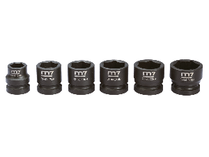 Juego de mini vasos de impacto 1/2" - 6 piezas