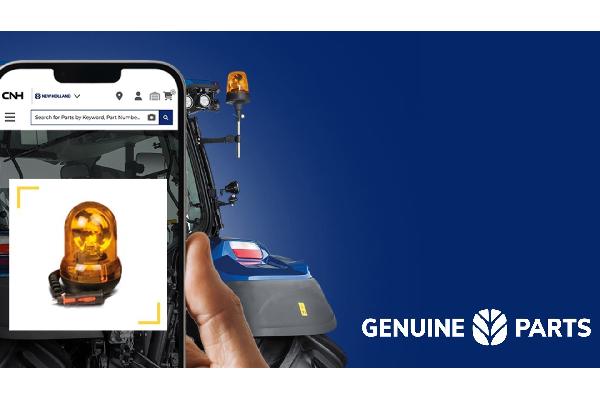 New Holland presenta la búsqueda visual de piezas con IA en mycnhstore en AGRITECHNICA